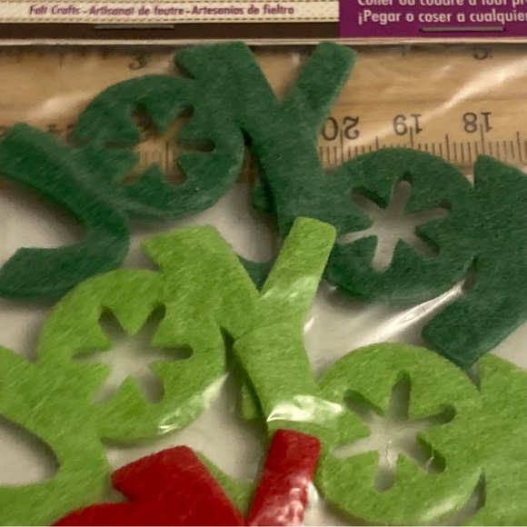 Dimensions Red Green Christmas Joy Scrapbook Card Making Embellishments 60ct - Picture 6 of 14